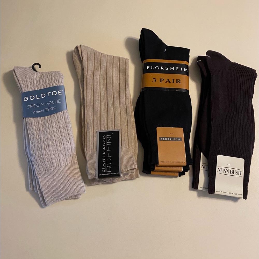 9 pairs of Dress Socks for Men